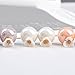 Stud Earrings Shell Flower Mother Of Pearl Double Side To Wear For Women By SUYAN (White)