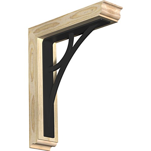 4"W x 16"D x 19"H Galveston Traditional Ironcrest Rough Sawn Bracket, Douglas F…