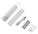 Stick-on Anywhere Light - Kitclan Rechargeable LED Sensing Closet Light, Cabinet Light, Tap Light, 3 Mounting Options, Built in Magnet, Include Sticky Strips, Hook, with On/Off/Auto Warm White