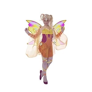 Ciao 11185 – Disfraz de Stella Bloomix Winx Club 7-9 anni Stella (Arancione, Giallo)