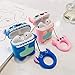 Mulafnxal Compatible with Airpods 1&2 Case,Cute Cartoon Character Silicone Airpod Funny Cover,Kawaii Fun Cool Keychain Design Skin,Fashion Cases for Girls Kids Teens Boys Air pods(3D Pink Stitch)