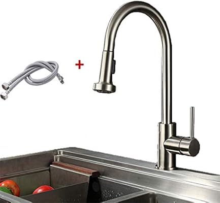 Alloy Bathroom Water Tap Faucet Kitchen Sink Tap Pull Out