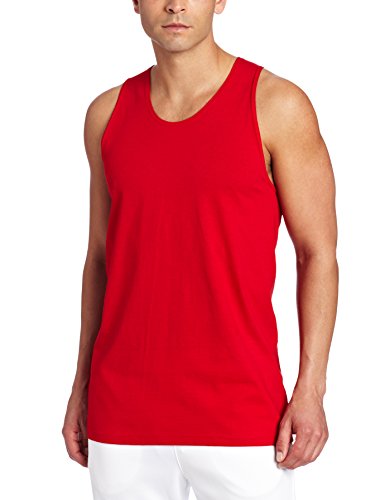 Russell athletic men s basic cotton tank top,true red,l…
