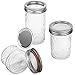 VERONES Mason Jars Canning Jars, Jelly Jars With Regular Lids, Ideal for Jam, Honey, Wedding Favors, Shower Favors, DIY Spice Jars, 4 OZ x 10, 8 OZ x 10, 12 OZ x 10