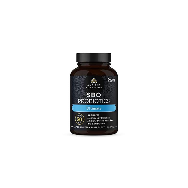 SBO Probiotics Ultimate, 50 Billion CFUs* Per Serving, Digestive & Immune Support, Soil Based