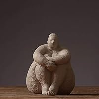 DONGLU Character Fat Woman Sculpture Home Decoration Resin Abstract Ornaments (Color : 4)