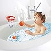 Addmos Bath Toy Fun Basketball Hoop & Balls Set for 1 2 3 4 5 Years Old Boys Girls Kids & Toddler Bath Toys Christmas New Year Gifts Set 3 Balls Included