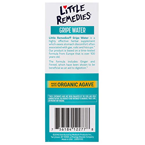 LITTLE REMEDIES GRIPE WATER FOR BABIES, COLIC AND BABY GAS RELIEF FOR NEWBORNS, 4 FL OZ, 3 PACK