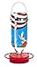 Hummer's Galore Hummingbird Feeders - Glass Feeder with UV Resistant Plastic Wrap for Outdoors Hanging for Outdoors Hanging, 32 OZ, All American Flag Design