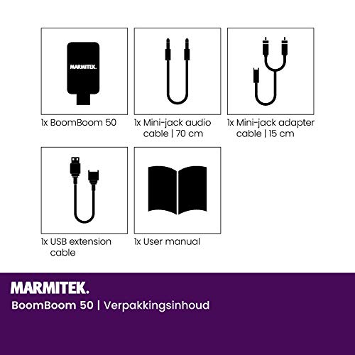 Bluetooth TV Zender Marmitek BoomBoom 50 Verbind uw televisie met een Bluetooth