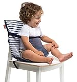 Baby-to-Love Pocket Chair, Baby Portable High Chair for Travel (Denim)