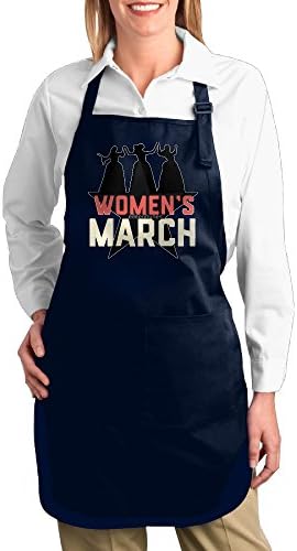 Nasty Womens March Chef Kitchen Cooking And Baking Canvas Bib Apron With Pocket