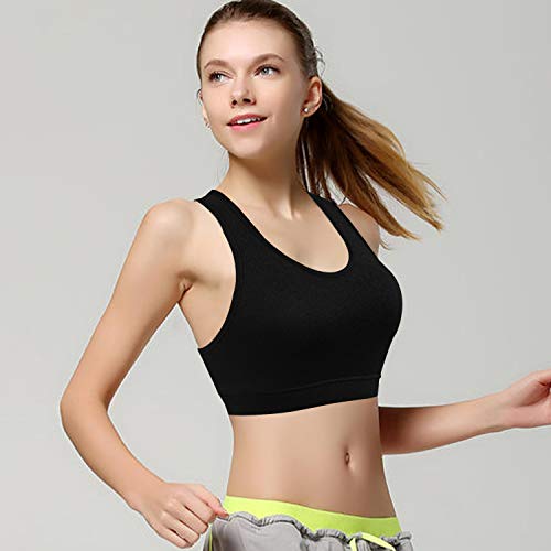 HBselect 3 Pack Comfort Sport Bras voor Vrouwen UK met afneembare BH-pads, draadloze naadloze plus size slaapbh's voor… - Image 7
