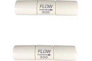 XINWOO 1/4" inch Quick Connector Fittings Flow Restrictor for RO Water purifiers Reverse Osmosis Systems (2 Pack, 300CC-50GPD)