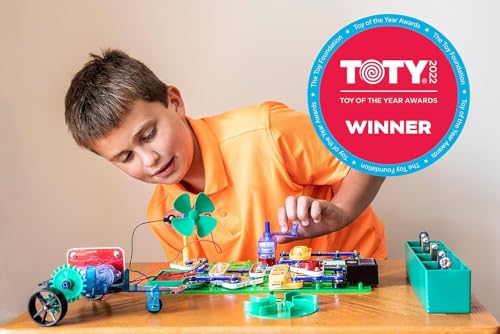 Snap Circuits Green Energy Electronics Exploration Kit | Over 125 Exciting STEM Projects | Full Color Project Manual | 45+ Snap Circuits Parts | STEM Educational Toys for Kids 8+