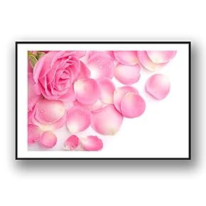 Framed Canvas Wall Art for Living Room, Bedroom Rose Flowers Canvas Prints for Modern Home Decoration Ready to Hang - 16"x24" inches