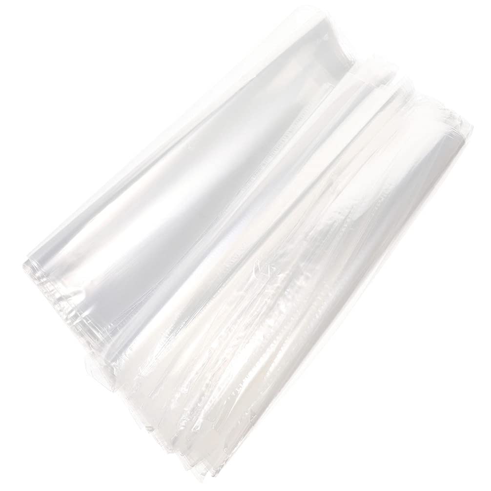 200pcs Heat Shrink Wrap Bags POF Clear Odorless Shrink Packaging Bag Film Wrap for Bottles Homemade DIY Crafts Soaps Candles Jars Bath 15X20CM