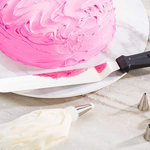 Met Lux 8 Inch Blade Offset Spatula, 1 Angled Icing Spatula Plastic