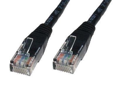 Consoletronic Network Ethernet RJ45 Cat5E UTP PATCH 26AWG CCA Cable Lead 50cm BLACK
