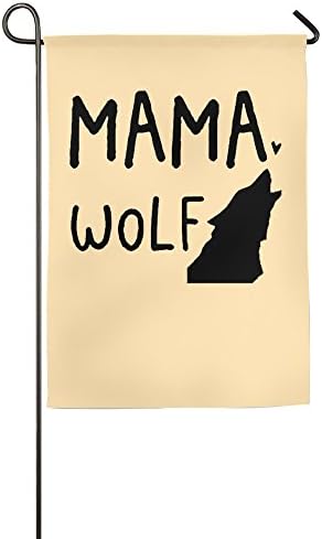 Mama Wolf Garden Flags House Flags