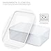 Food Storage Containers- LOVKITCHEN 10-Piece Set Nesting Set Storage Containers, Meal Prep Containers- BPA Free with Leak Proof and Snap Locking Lids,Microwave Safe（0.24L,0.5L,0.9L,1.5L,2.4L）