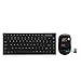 Rii RK700 2.4Ghz Ultra-Slim Wireless Keyboard and Mouse Combo Multimedia Compact Keyboard and Mouse for PC Laptop,Desktop,Raspberry Pi KODI HTPC XBMC MacBook Android TV Box Smart TV,Windows