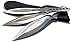 Avias Knife Supply 9 Inch 3 Piece Stainless Steel Throwing Knife Set with Nylon Sheath