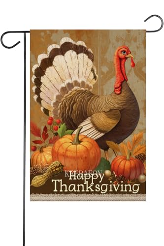 KEEPAEON Thanksgiving Garden Flag Thanksgiving Day 12x18 Inch… at Amazon