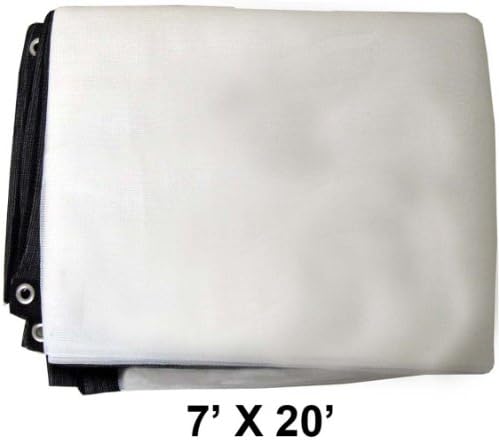 Sunguard 7-Feet x 20-Feet White Sunshade Net