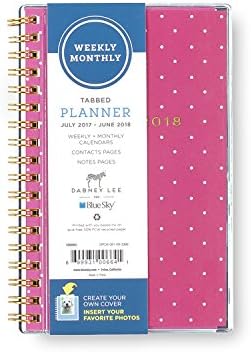 Dabney Lee for Blue Sky "Pink Dot" 3.625 x 6.125 Weekly/Monthly Planner, Jul 2017 - Jun 2018