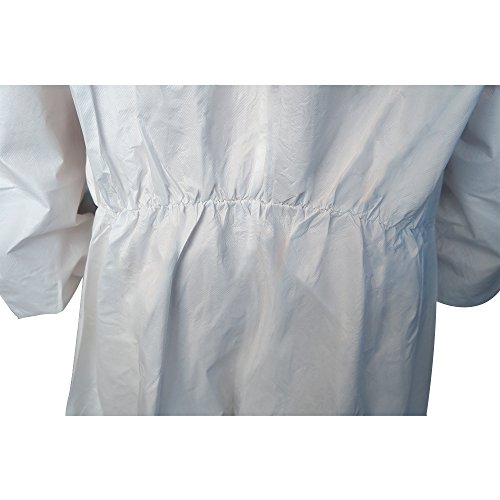 Raygard 5 Pack Microporous Disposable Coveralls Paint Suit for Men Chemical Protection Breathable Jumpsuits with Elastic Cuffs, Ankles and Waist(Large) - Thumbnail 5