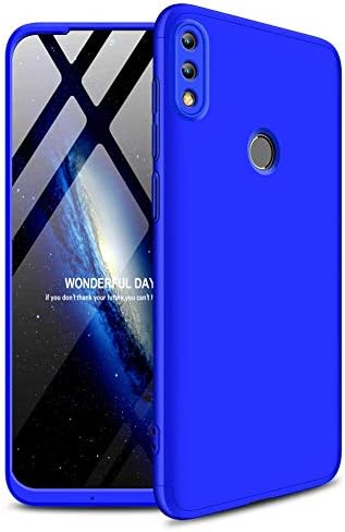 Huawei P Smart 2019 Hard PC Case 3-in-1 Design 360° Full Body Protection Cover Slim Fit Shockproof Shell for P Smart 2019 (P Smart 2019, Blue)