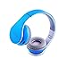 Beyution Wireless Bluetooth Headphones Over-ear HiFi Stereo Headset Built in Mic-phone with Retail Package (Sky Blue color)