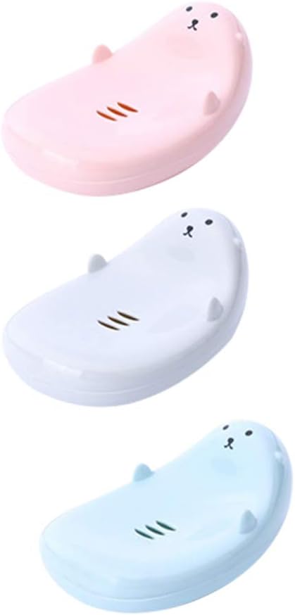 Amazon Topbathy 3pcs 石鹸置きソープディッシュ漫画かわいい スポンジ水切りケースホルダーコンテナ浴室洗面台化粧台 お風呂キッチン ソープディッシュ ホーム キッチン オンライン通販