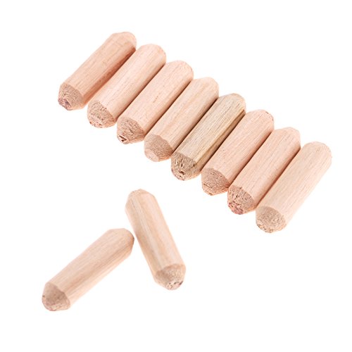 200pcs Woodworking Hardwood Round Dowel Pins Wooden Craft Rods Furniture Fitting Tools 6x20mm(DxL)/0.24"x0.79" - Thumbnail 6