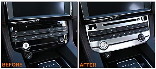 Kadore for 2017-2019 Jaguar F-PACE XE XF Matte Interior Center Console Dashboard Air Condition Panel Cover Trim 1pc