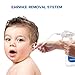 Ear Wax Removal Tool, SREMTCH Earwax Remover Kit with Washer Bottle, Hard Nozzles, Ear Basin, Bulb Syringe, Dropper Vial, 5 Soft Ear Tips for Ear Cleaning