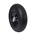 IREKO Anti Flat Replacement Turf Wheels for Wheelbarrow 13 Inches No Flat Tire Black