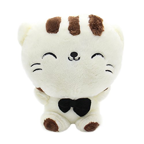Maggift Stuffed Cat Doll Plush Kitten Animal Toys White 9.9” (a)