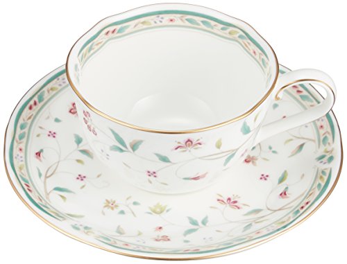 Bone china flower calico tea and coffee porcelain bowl plate pair set P59387A/4409 (japan import)