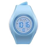 Kids Watch Waterproof Children Electronic Watch - Lighting Watch 50M Waterproof for Outdoor Sports,LED Digital Stopwatch with Chronograph, Alarm,Time Window Child Wrist Watch for Boys, Girls (Blue)