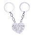 YEEQIN 2PC Matching Big Sis Little Sis Red Split Heart Halves Sisters Pendant Keychain Keyring Set