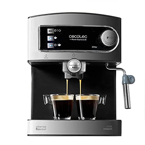 Cecotec-Cafetera-Express-Manual-Power-Espresso-20-850W-Presion-20-Bares-Deposito-de-15L-Brazo-Doble-Salida