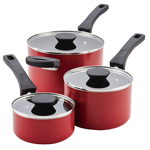 Farberware Neat Nest Space Saving Nonstick Saucepans/Pots and Pans Set