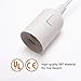 JACKYLED Extension Hanging Lantern Cord Cable 15Ft UL 360W with E26 E27 Socket On/Off Button Pendant Lighting