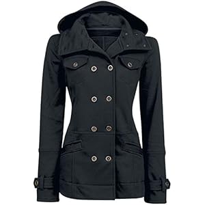 R.E.D. by EMP Cushy Coat Tussenseizoensjas zwart XL