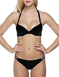 Ekouaer Women Sexy Push up Padded Swimsuit Bikini Set and Strap Side (FBA)