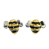 Paialco 925 Sterling Silver Cute Bee Earrings for Women(Studs)