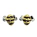 Paialco 925 Sterling Silver Cute Bumblebee Earring Studs Black and Yellow Enamel