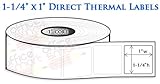 4 Rolls - 1.25x1 Direct Thermal Labels for Zebra GC420d GC420t GK420d GK420t GX420d GX420t LP2824 LP2422 TLP2824 LP2844 LP2442 TLP2844 ZP450 Barcode Printer